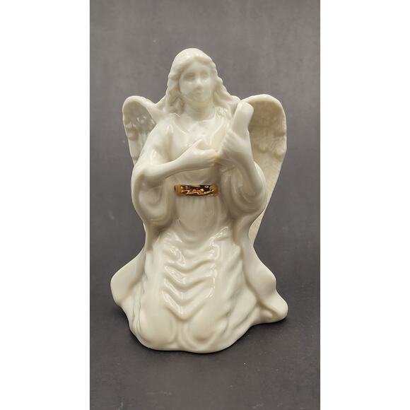 Lenox Porcelain Angels Set of 4 Musical & Praying Figurines White w/ Gold Accent - Picture 12 of 15